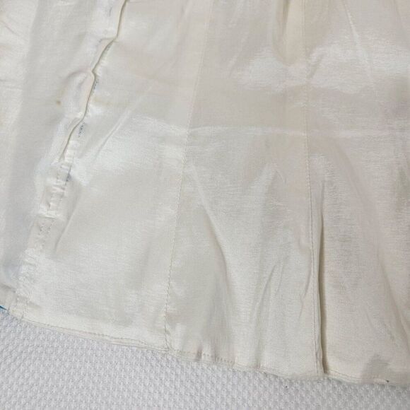 Vintage Smurf Smurfette Lace Up Over Bust Corset Top White Womens M Cosplay - Picture 7 of 9